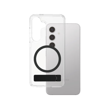 PanzerGlass CARE Kickstand with MagSafe Case for Samsung Galaxy S25- Clear/Black